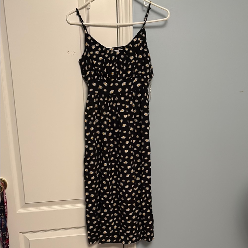 Black and white floral dress